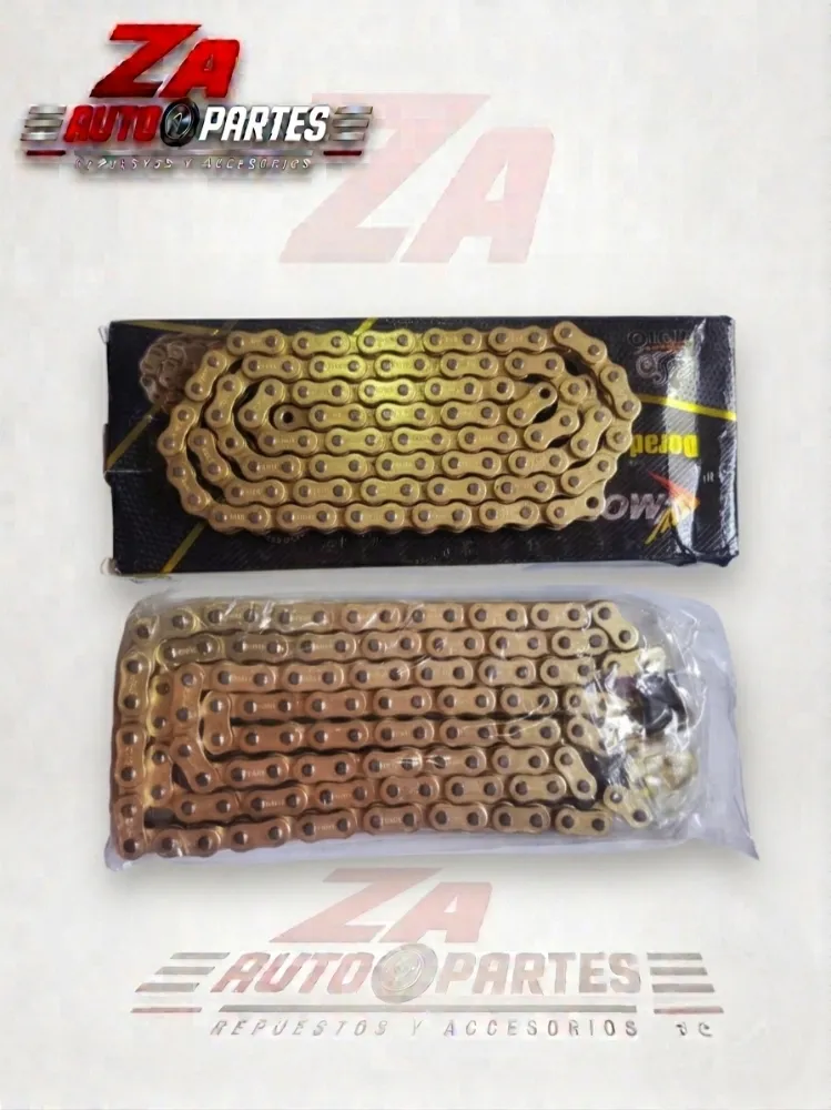 Cadena 428 x 128 dorada O-ring